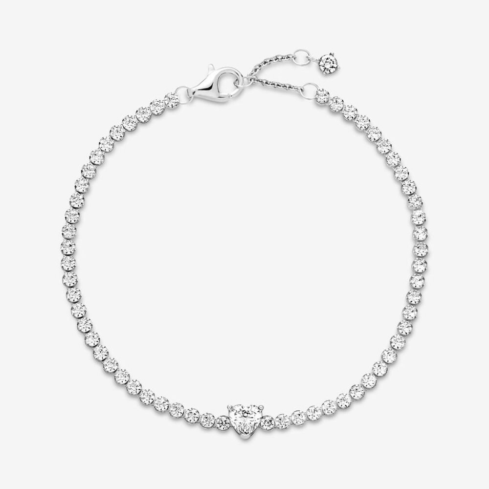Sparkling Heart Tennis BraceletGift - Picture 4 of 4